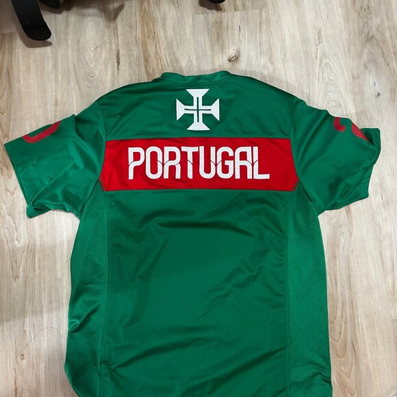 Portugal 2010/11 Nike Pre Match Training Football Shirt Green Mens XL - Picture 3 of 7